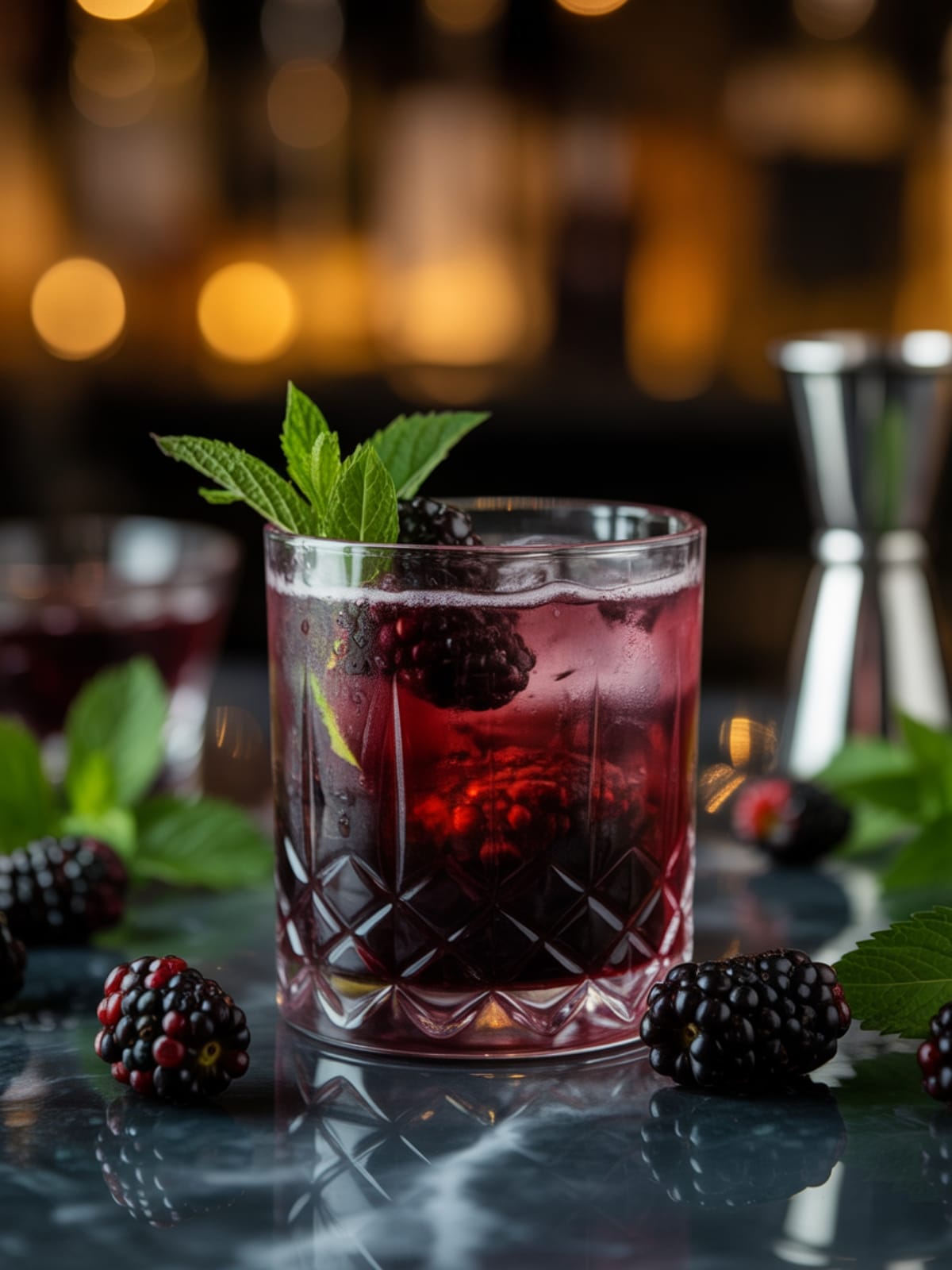 Blackberry Rum Halloween Cocktail Recipe