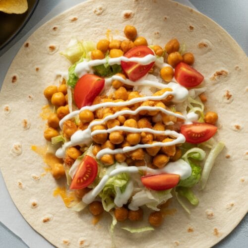Buffalo Chickpea Wrap Recipe