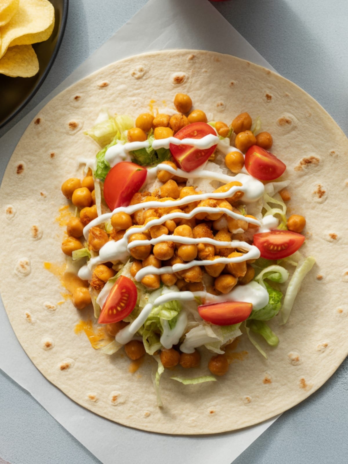 Buffalo Chickpea Wrap Recipe