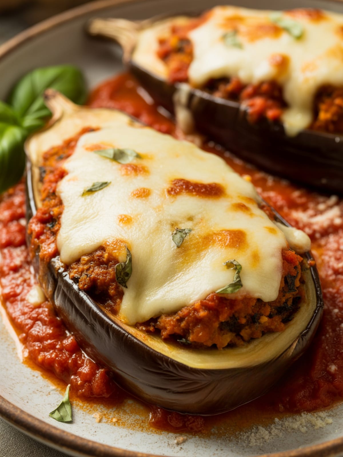 Classic Stuffed Eggplant Parmigiana Recipe