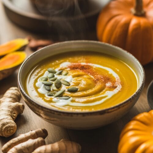 Cozy Autumn Comfort: Pumpkin, Turmeric & Ginger Soup