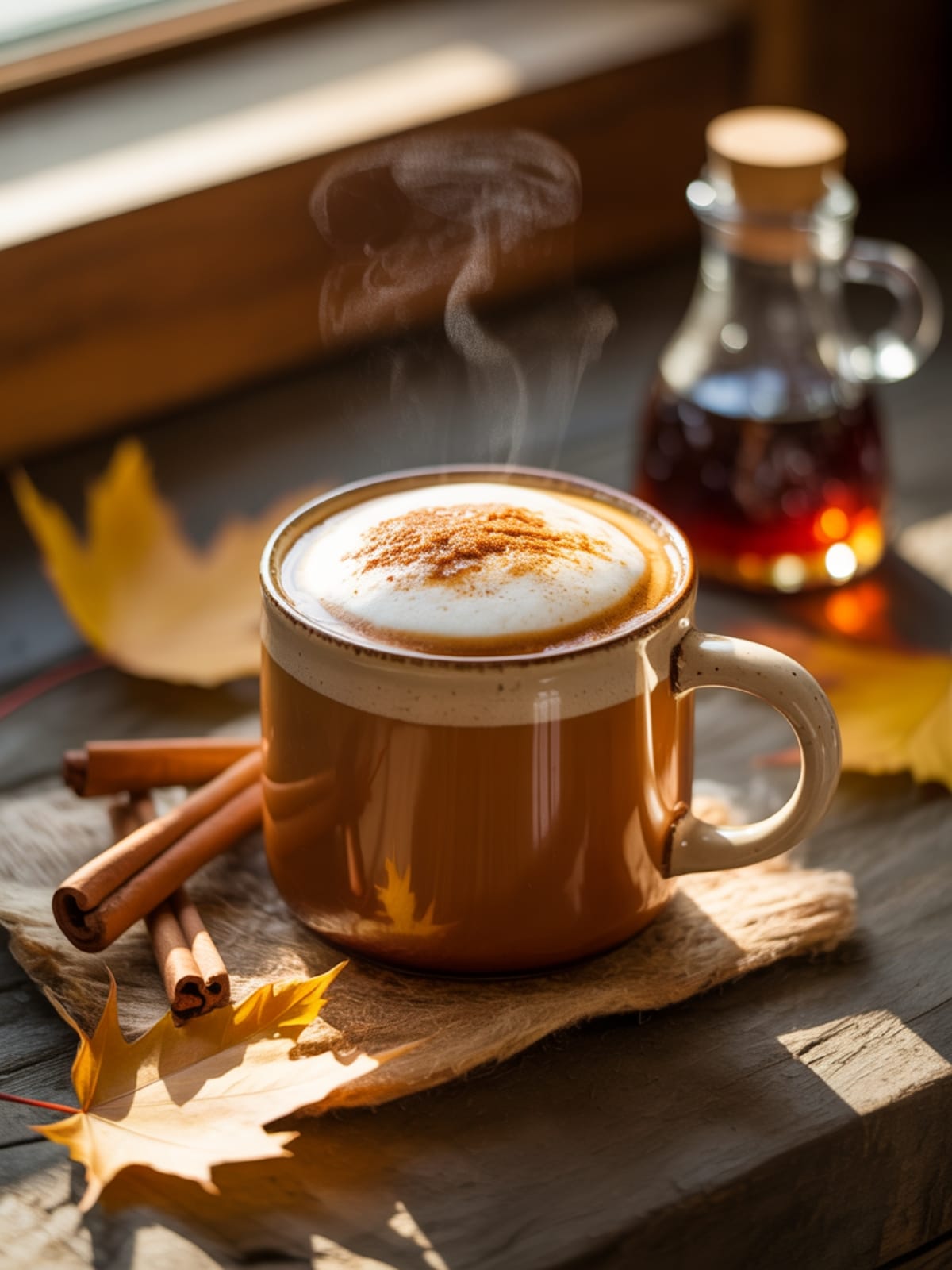 Cozy Maple Cinnamon Latte Fall Coffee Recipe