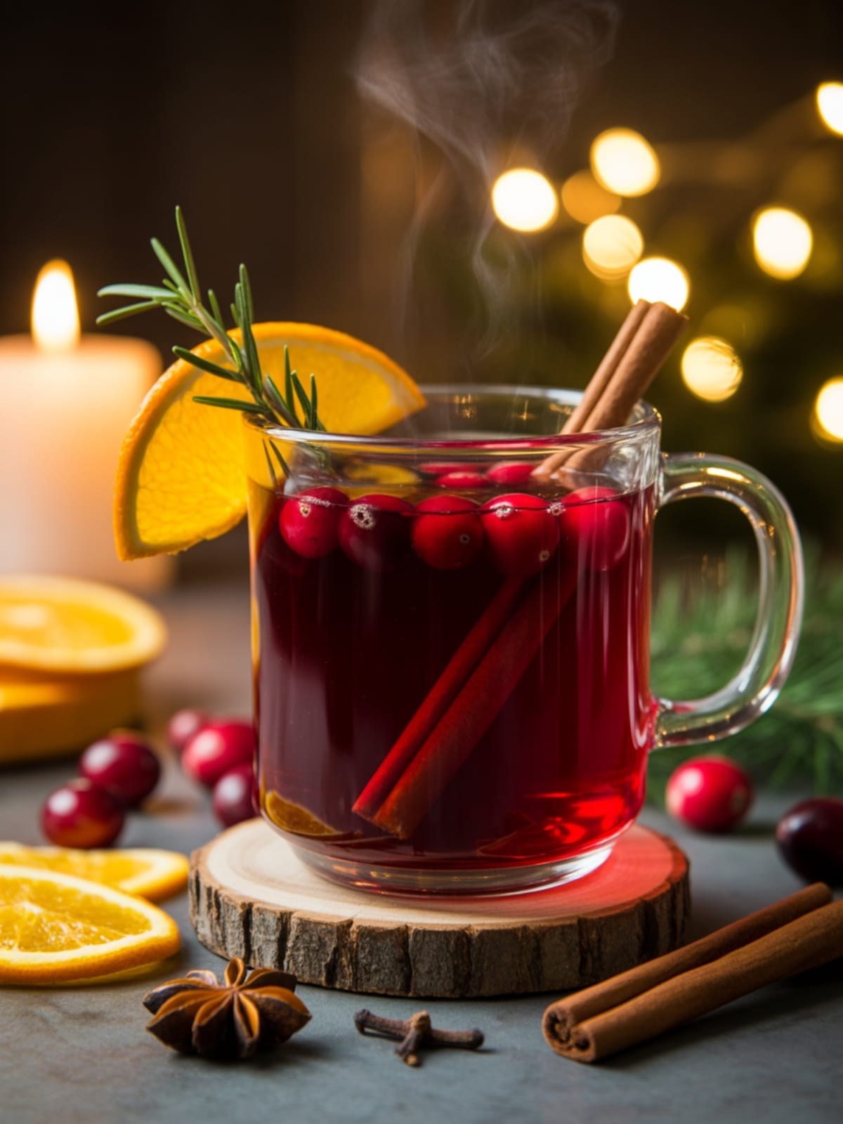 Cranberry Hot Toddy Holiday Cocktail