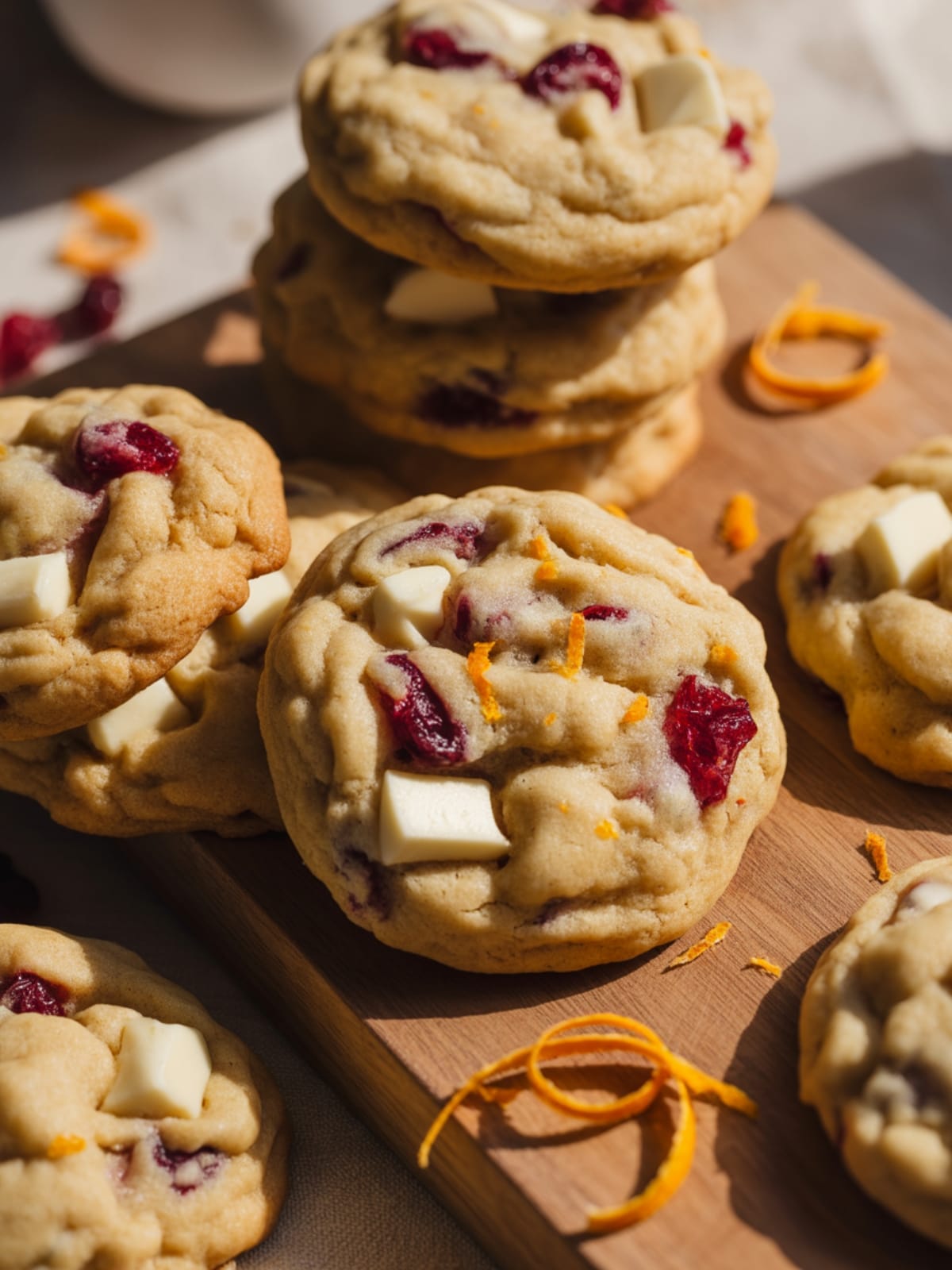Cranberry Orange White Chocolate Chip Cookies Recipe