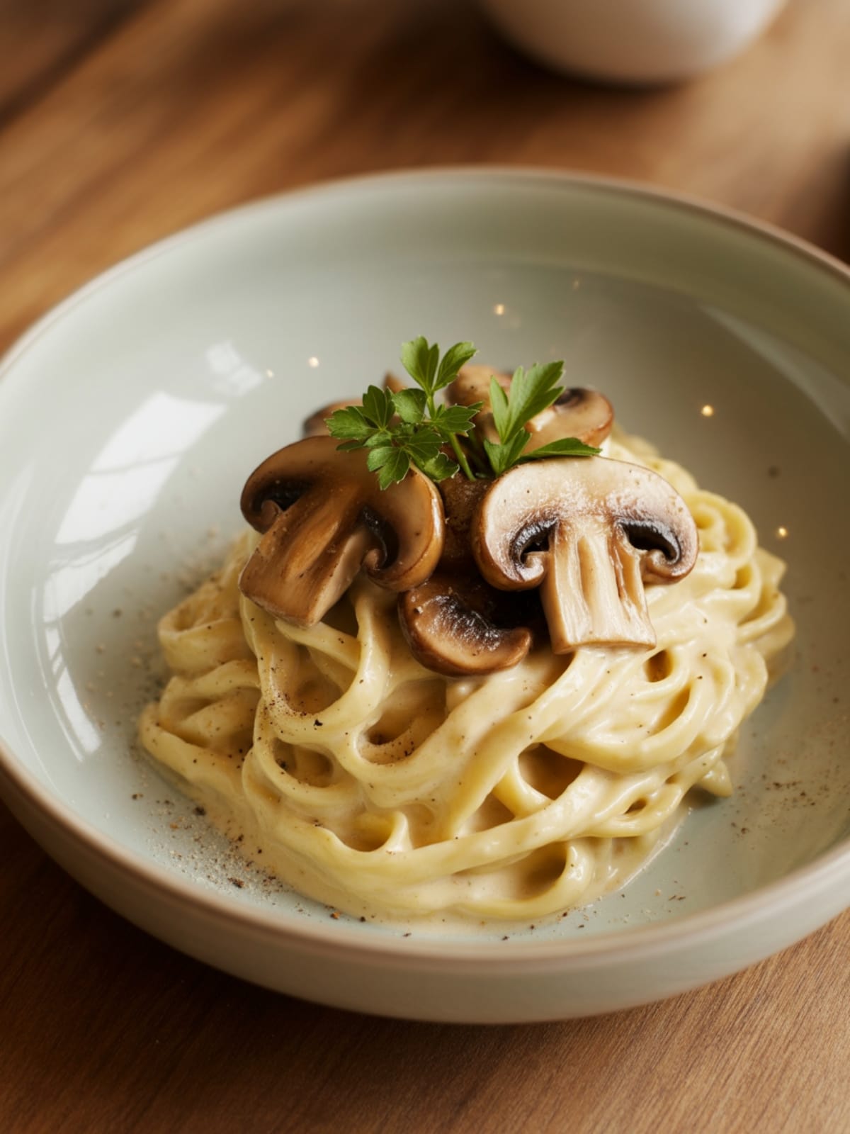 Creamy Mushroom Alfredo Pasta Recipe