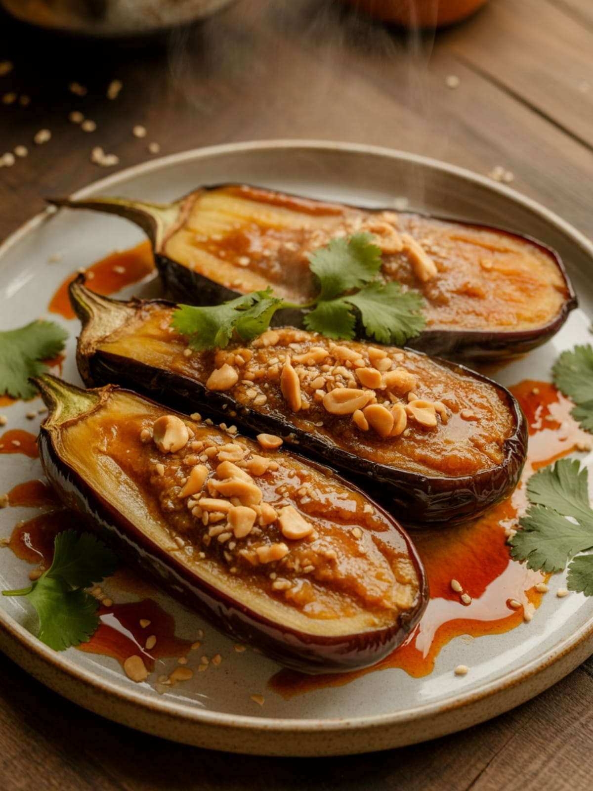 Creamy Peanut Butter & Miso Roasted Aubergines That Will Transform Your Weeknight Dinner