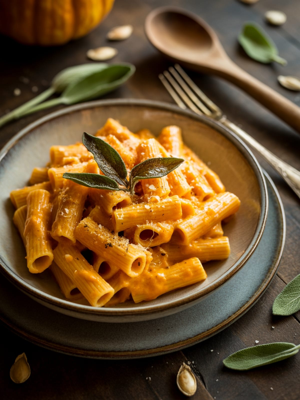 Creamy Pumpkin Pasta with Brown Butter and Sage: Fall Comfort in Every Bite