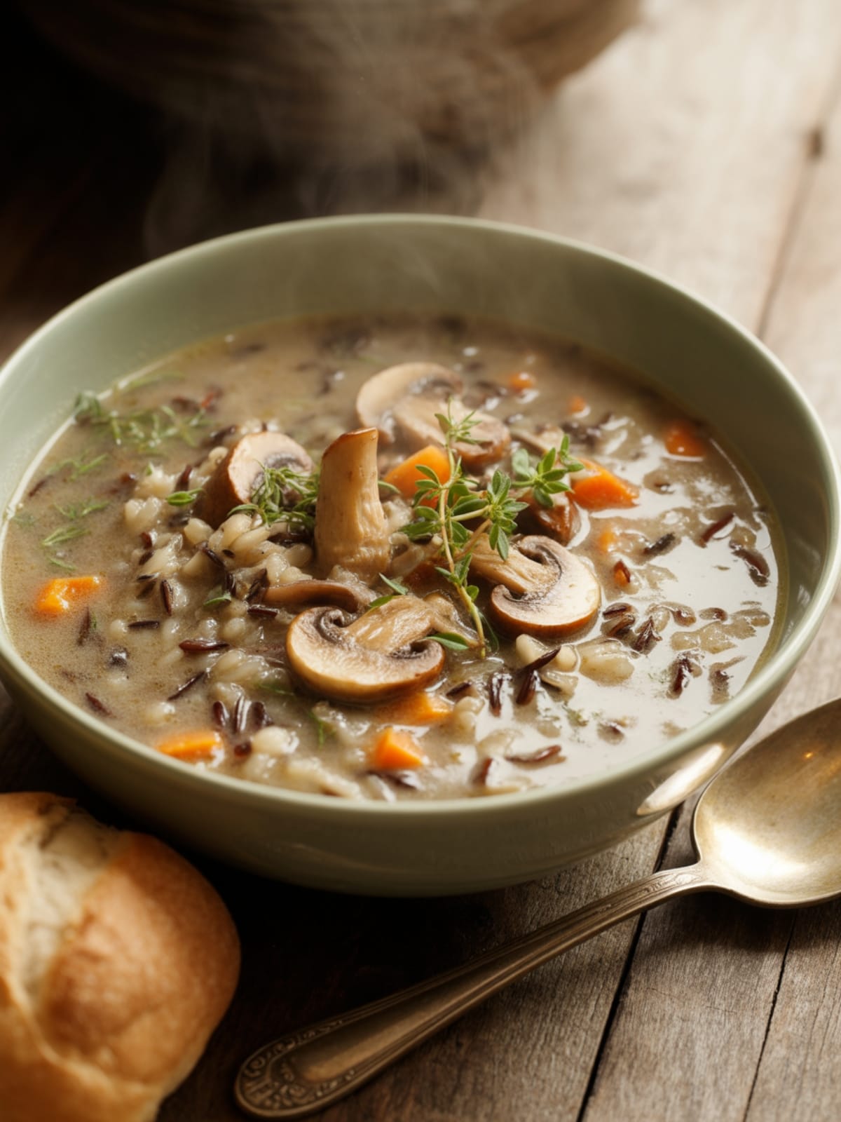 Creamy Wild Rice and Mushroom Soup: A Bowlful of Woodland Comfort
