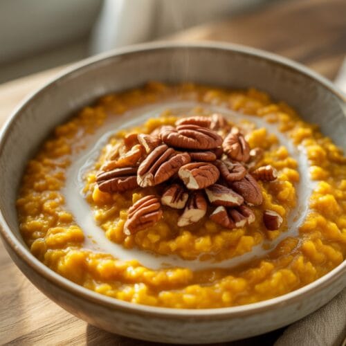 Crockpot Butternut Squash Oatmeal
