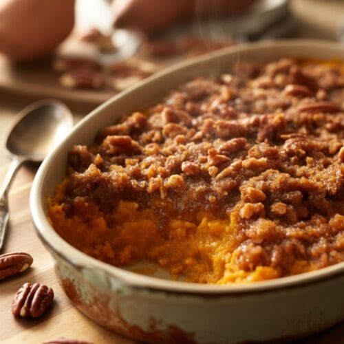 Easy Sweet Potato Casserole Brown Sugar Topping