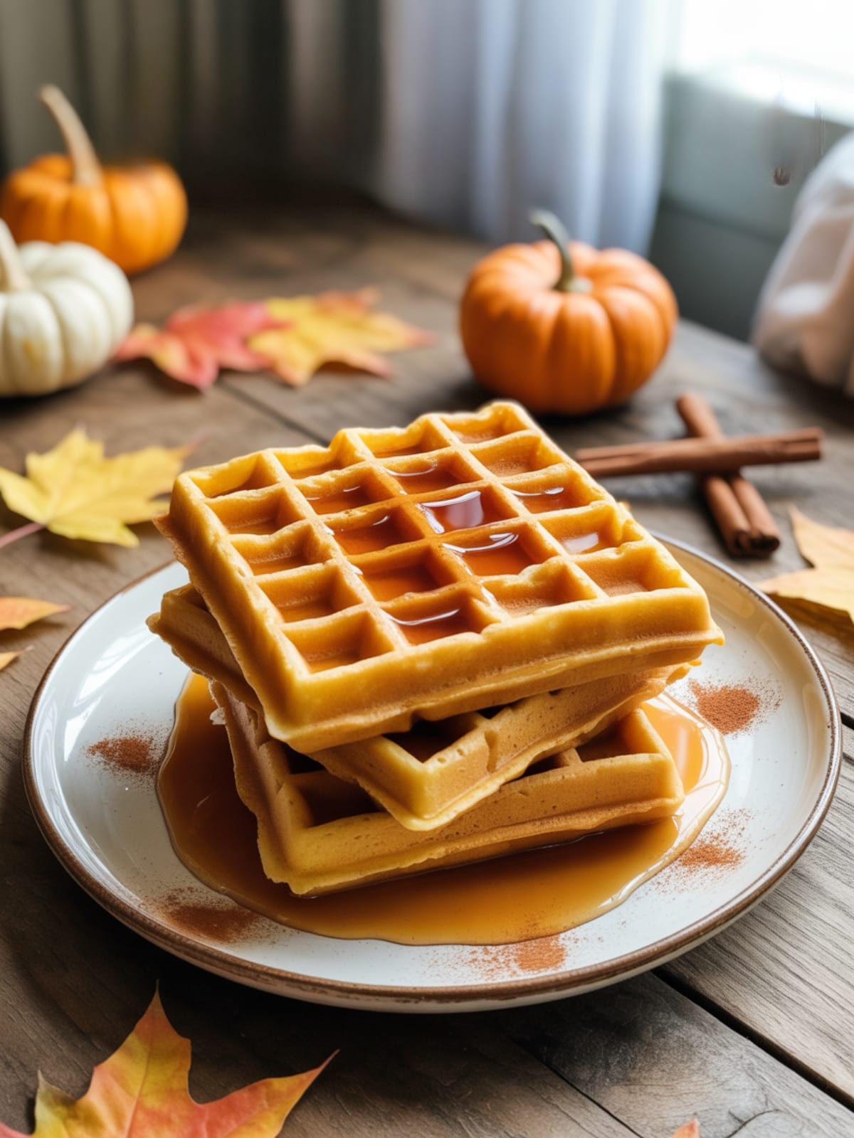 Easy Vegan Pumpkin Spice Waffles: Fall's Perfect Breakfast Treat