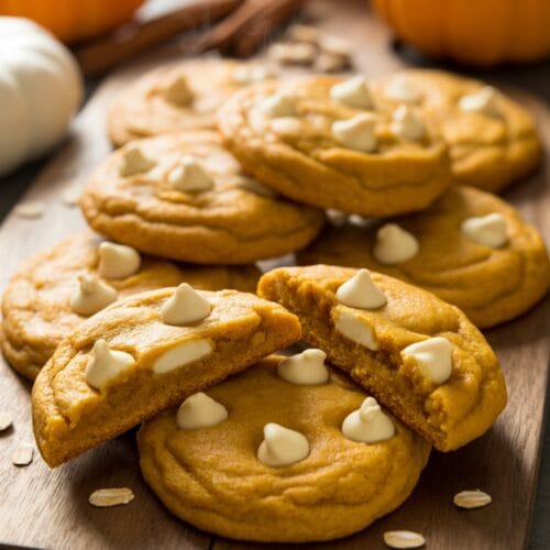 Pumpkin White Chocolate Chip Cookies Recipe