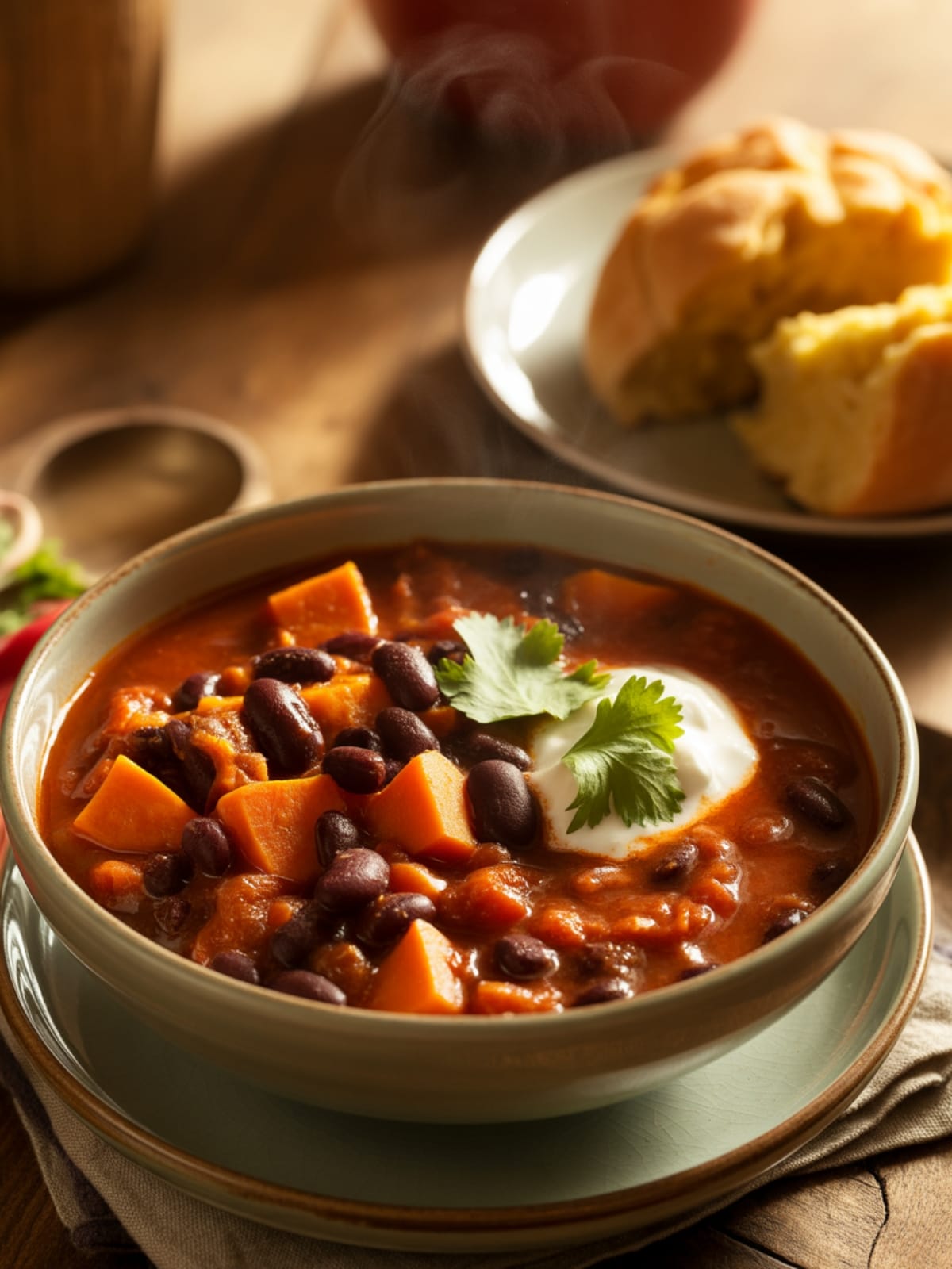 Heartwarming Sweet Potato & Black Bean Chili: Comfort in a Bowl