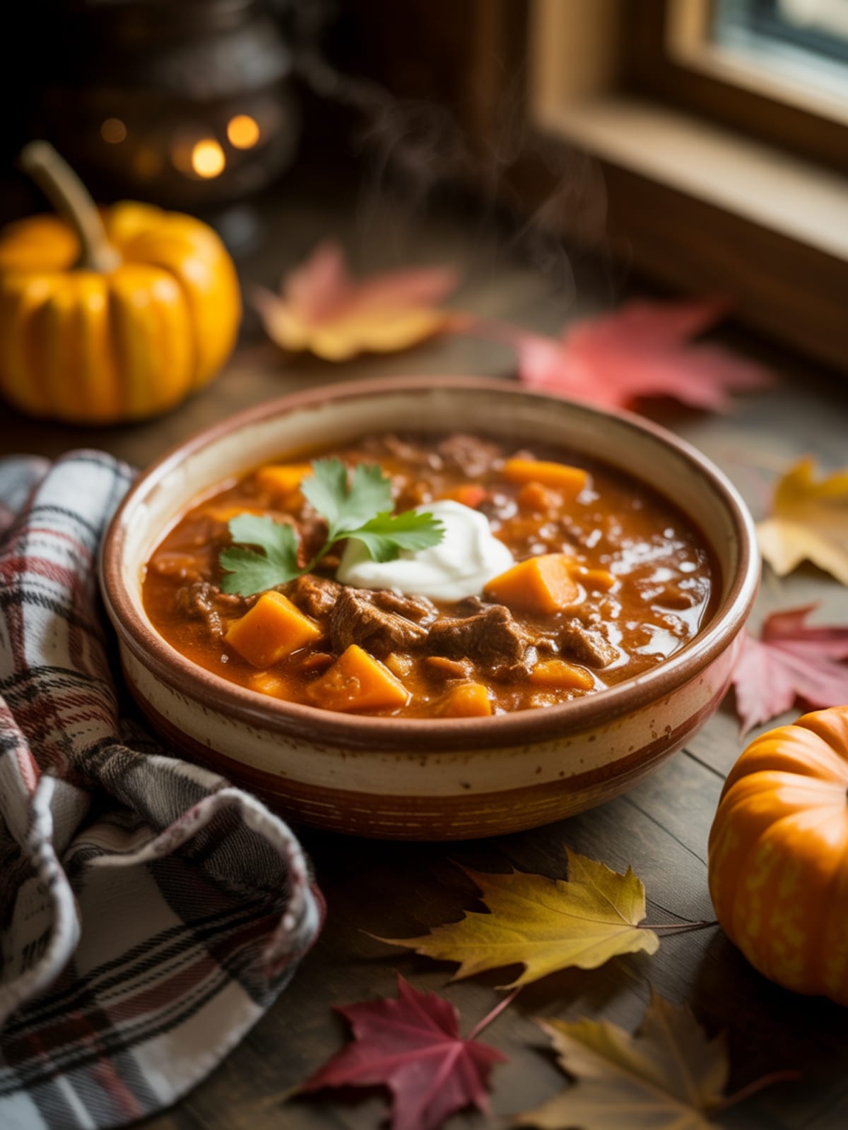 Hearty Pumpkin Beef Chili For Cozy Fall Nights