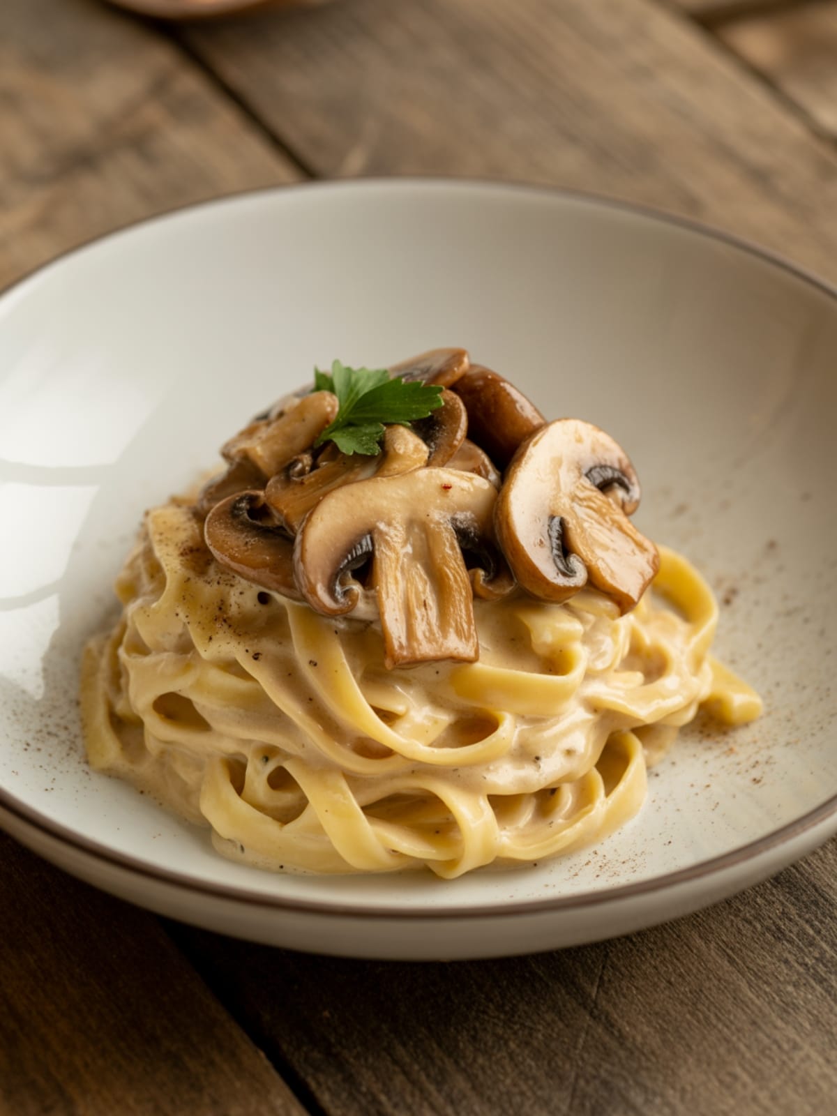 Heavenly Mushroom Alfredo Pasta That's Ready in Minutes