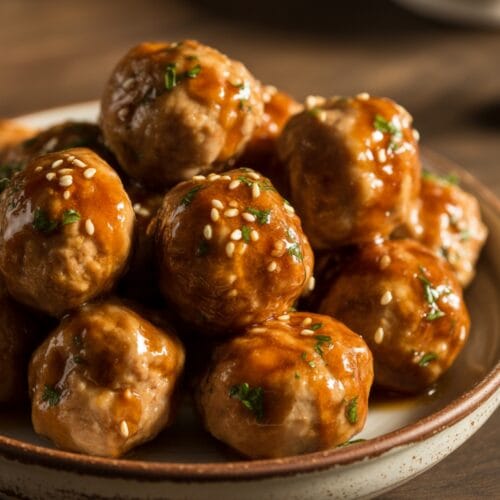 Honey Garlic Turkey Meatballs