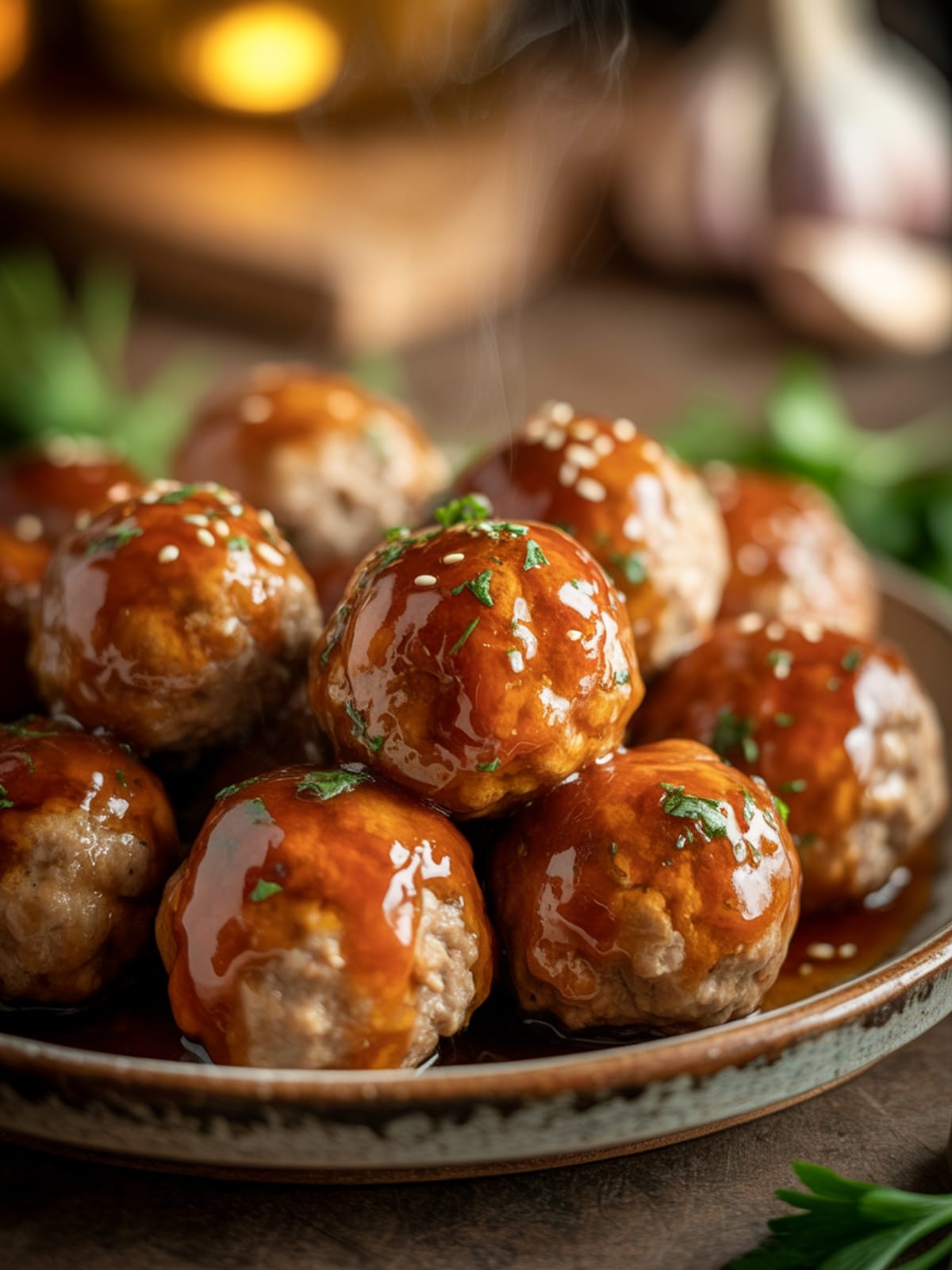 Honey Garlic Turkey Meatballs Healthy Family Dinner