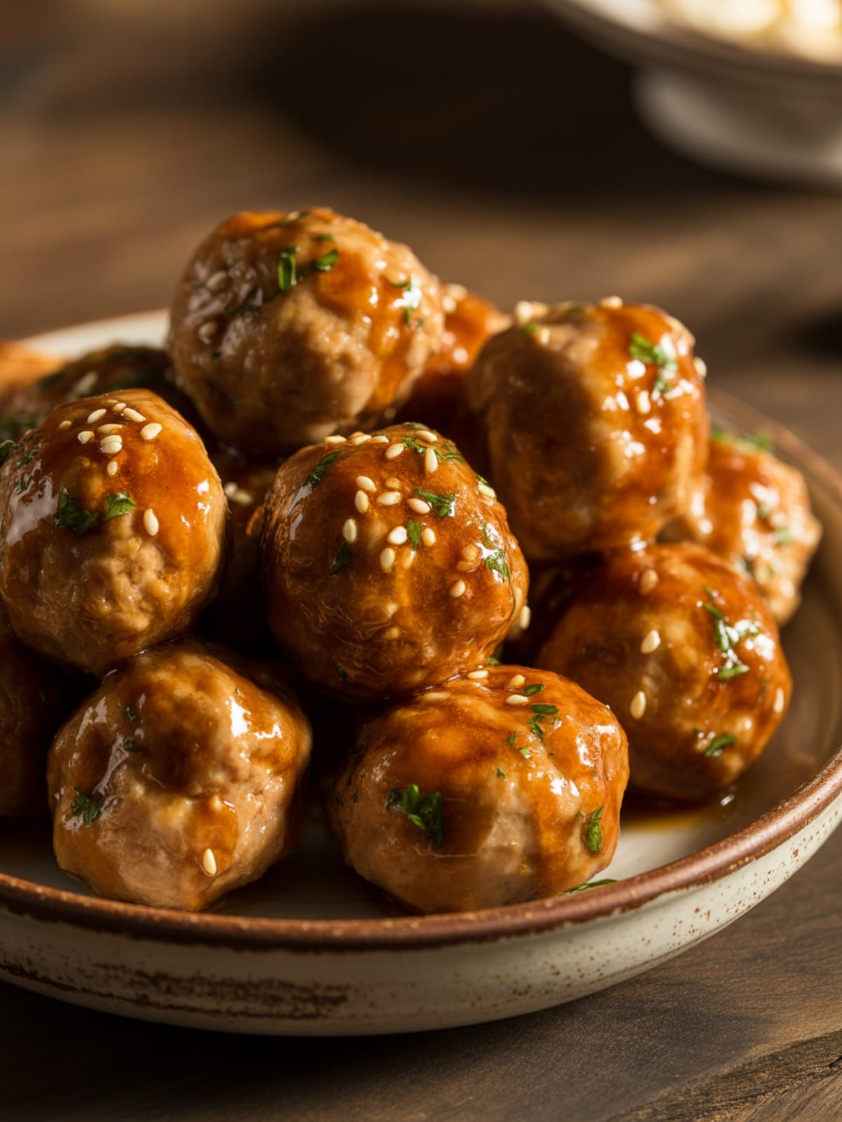 Honey Garlic Turkey Meatballs