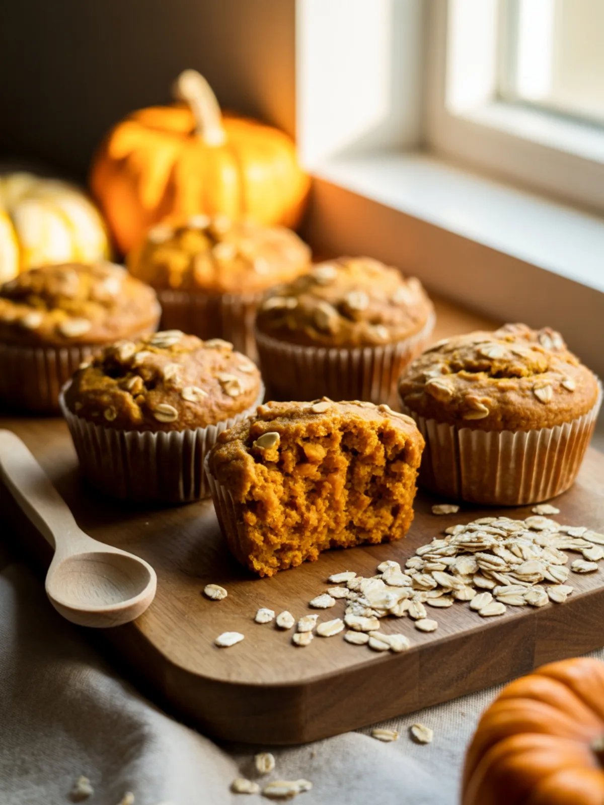 Irresistible One-Bowl Healthy Pumpkin Oatmeal Muffins You'll Make Weekly
