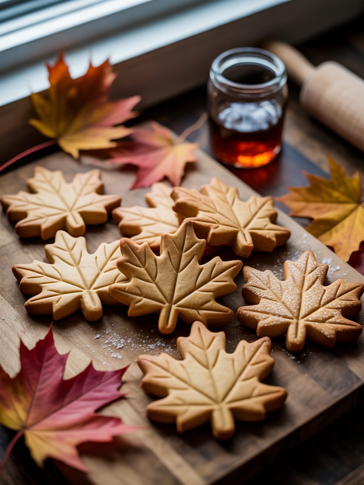 Maple Cookies Shaped Like Fall Leaves: A Sweet Autumn Tradition