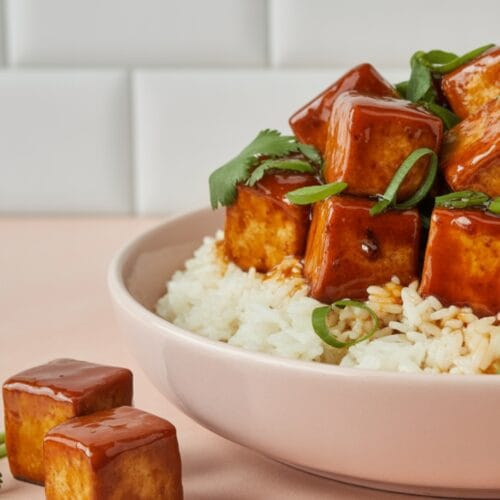 Maple Miso Glazed Tofu
