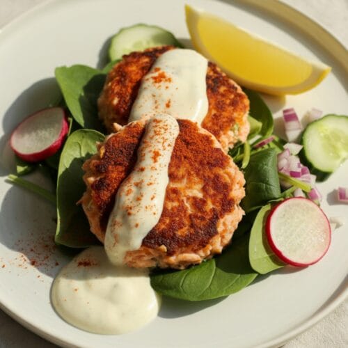 Mediterranean Style Salmon Patties Recipe