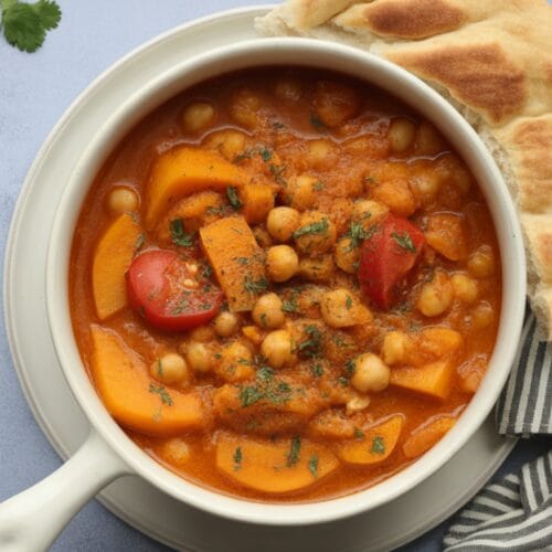 Moroccan Pumpkin Chickpea Stew Recipe