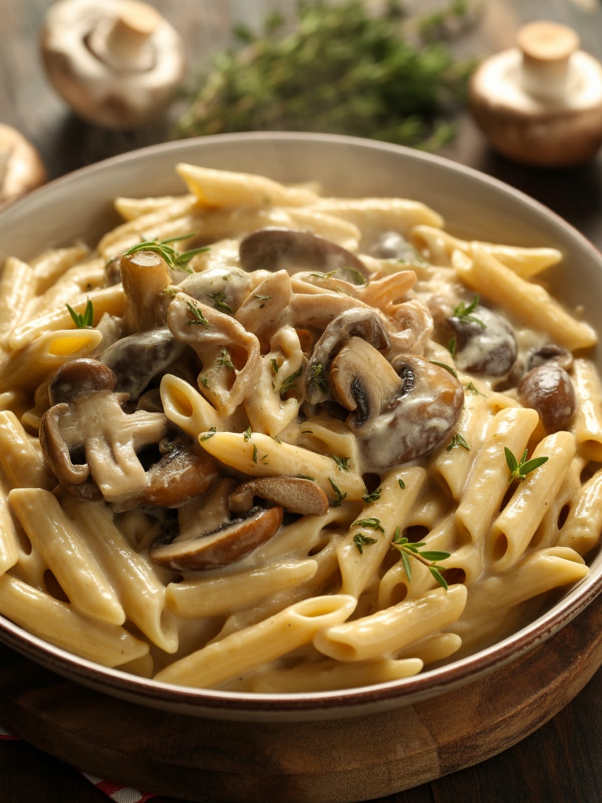 One Pot Creamy Mushroom Pasta For Easy Dinners