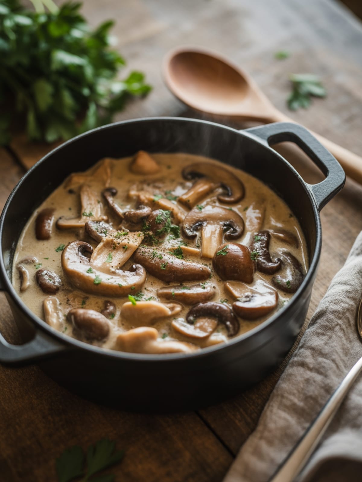 One Pot Vegan Mushroom Stroganoff: Easy Comfort Food Ready in Just 30 Minutes
