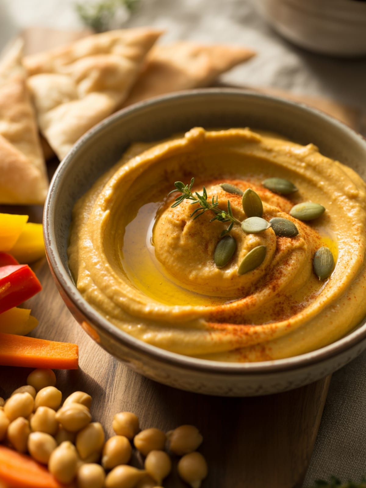 Savory Sage Pumpkin Hummus: A Fall-Inspired Dip You'll Crave Year-Round