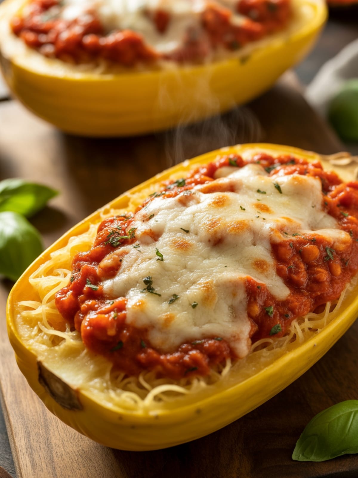 Spicy Tomato Parmesan Stuffed Spaghetti Squash: A Flavor-Packed Vegetarian Delight