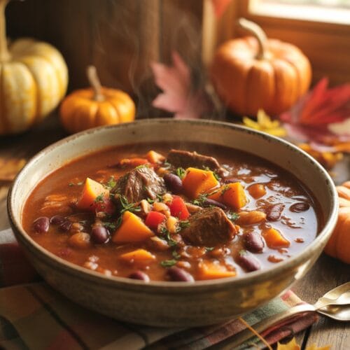 Warm Up Your Autumn with Hearty Fall Pumpkin and Beef Chili