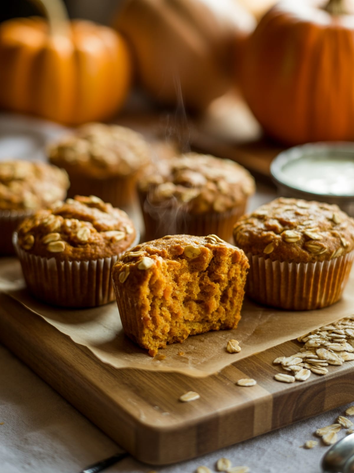 Wholesome Pumpkin Oat Greek Yogurt Muffins: Fall's Perfect Breakfast Treat