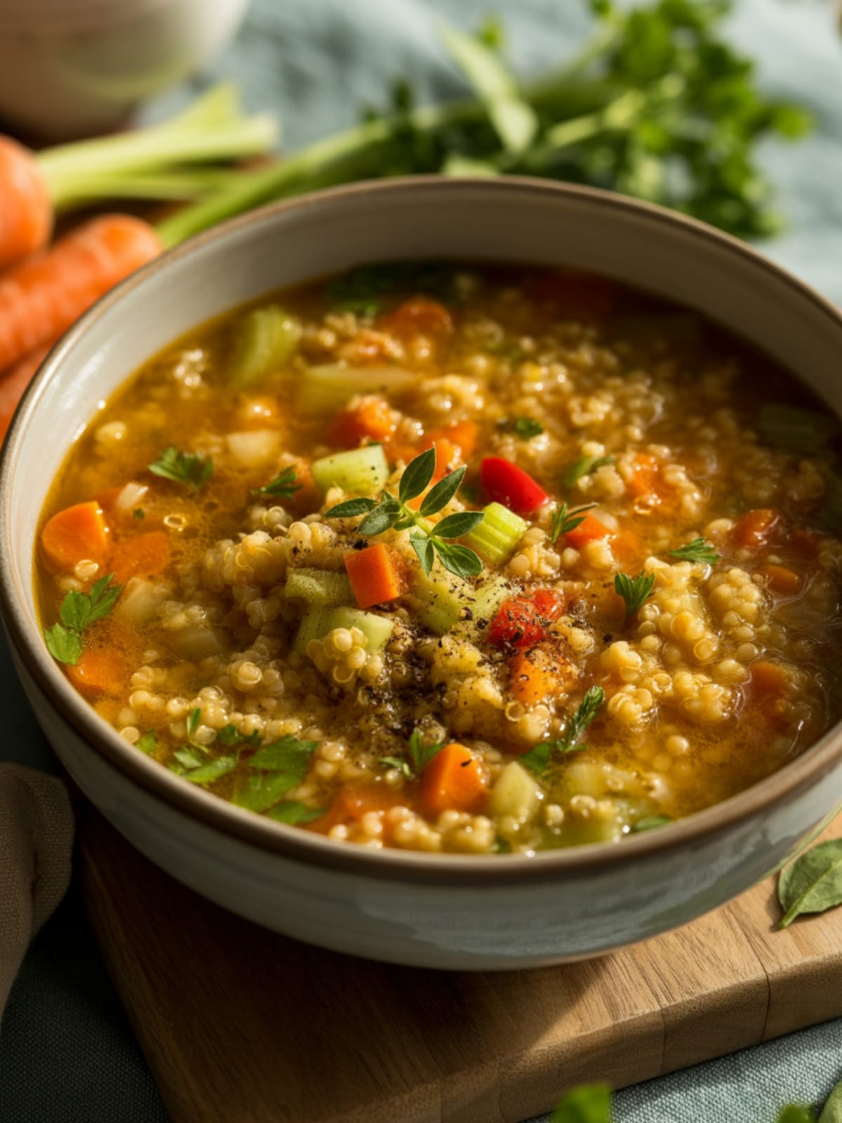 Easy Quinoa Vegetable Soup Recipe