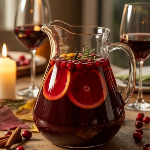 Fall Drinks With Cranberry Juice Sangria