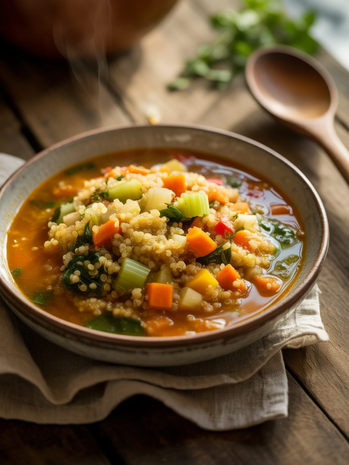 Hearty Quinoa Vegetable Soup: A Nutritious Bowl of Comfort