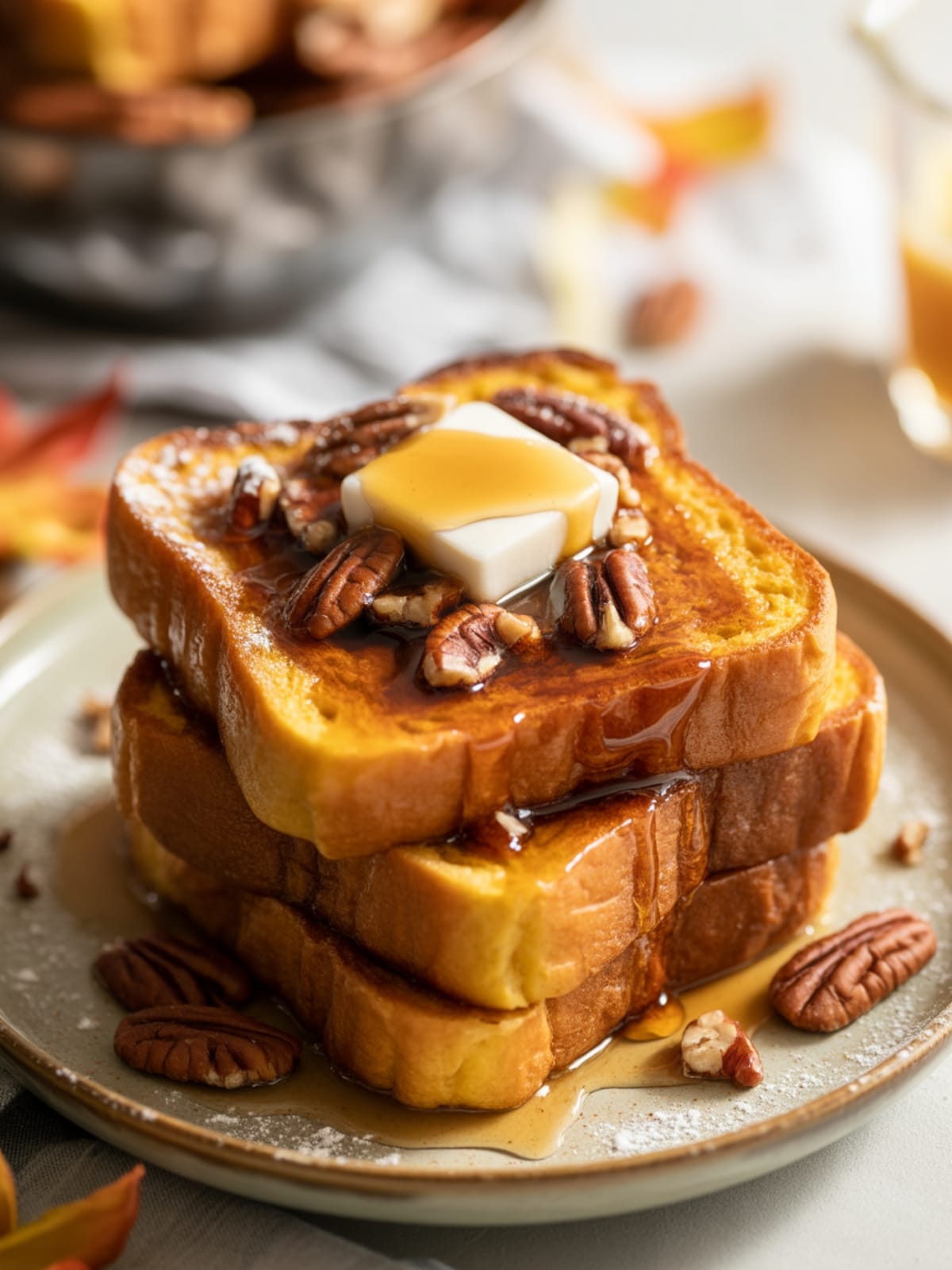 Indulge Your Morning: Heavenly Pumpkin Pecan Brioche French Toast