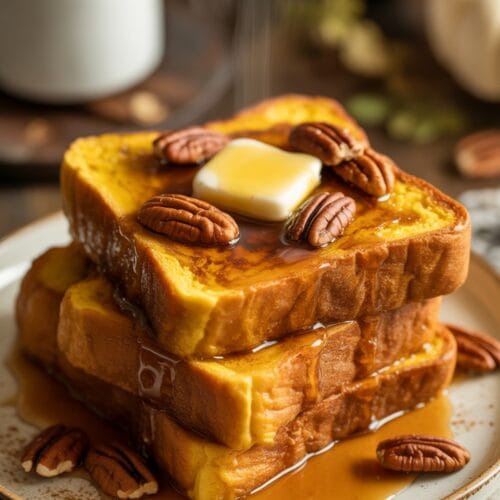 Pumpkin Pecan Brioche French Toast