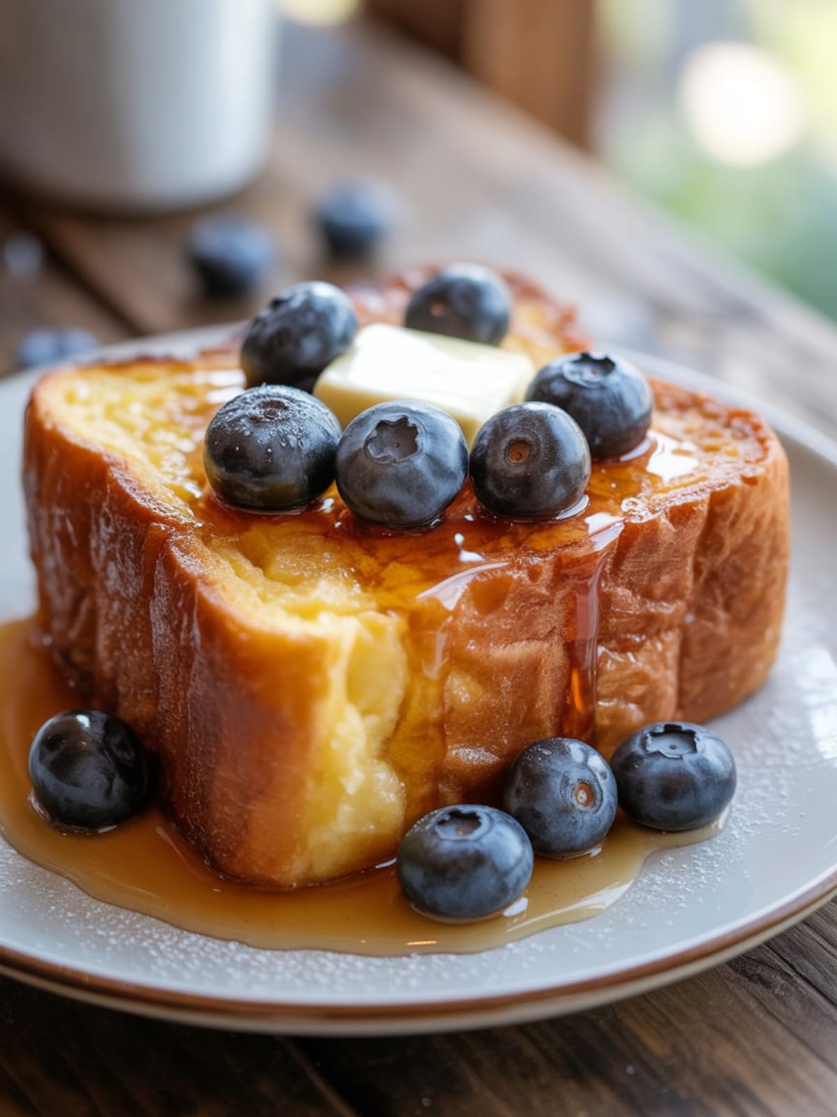 Blueberry Mascarpone French Toast Casserole