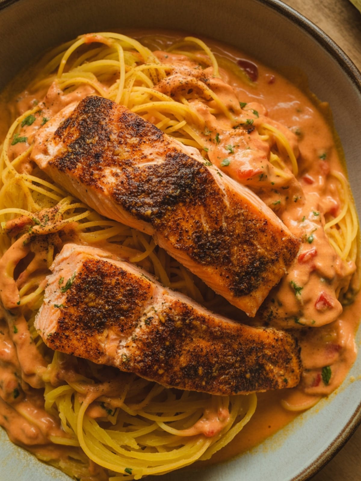 Cajun Salmon Pasta