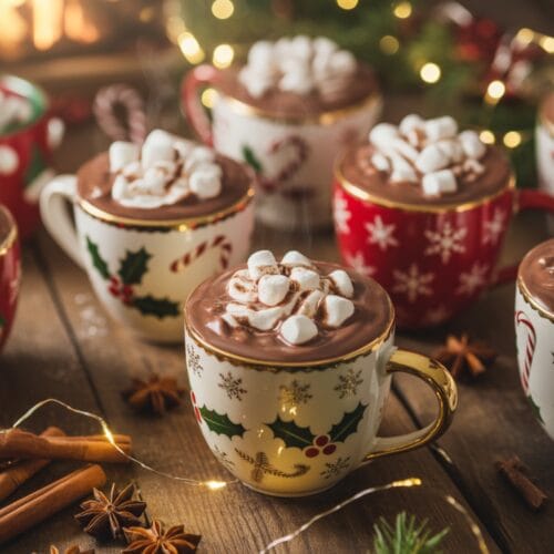 Christmas Chocolate Hot Cups