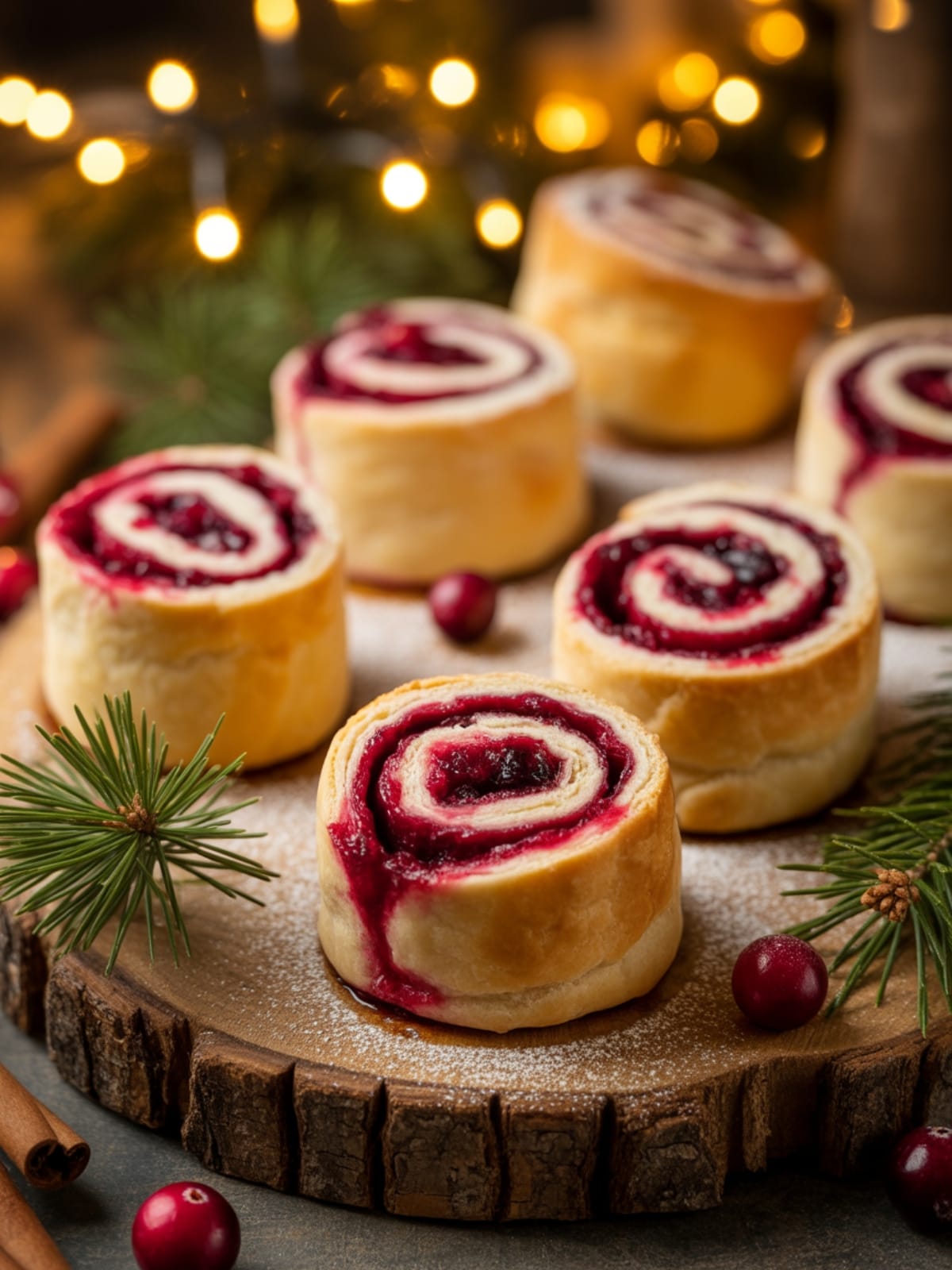 Christmas Cranberry Roll Ups