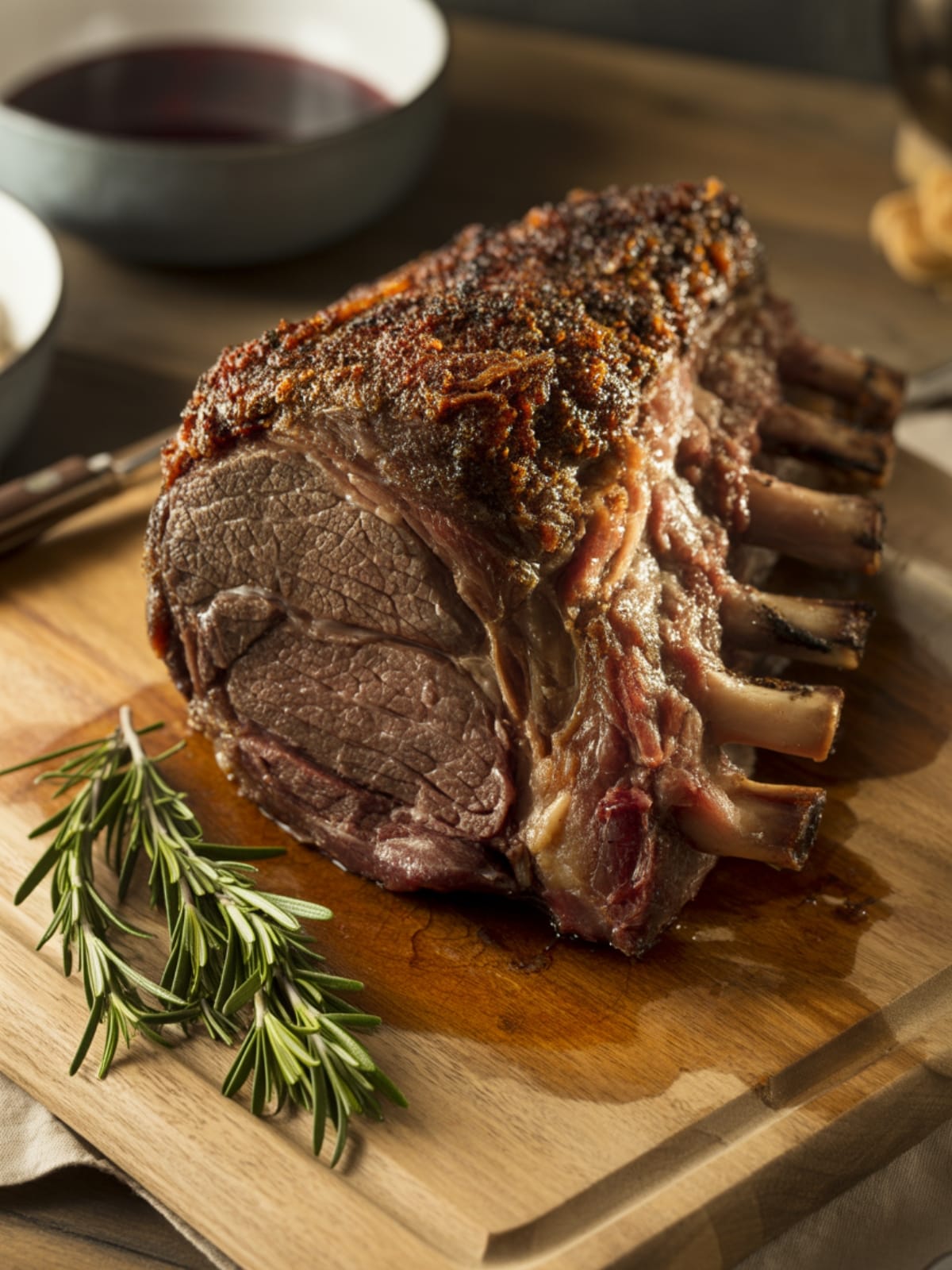 Classic Christmas Prime Rib Roast Dinner