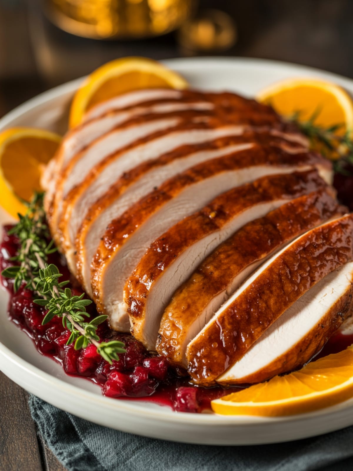 Cranberry Orange Turkey Breast Roast