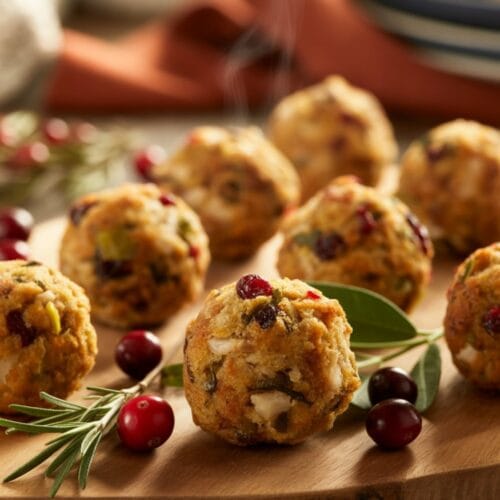 Cranberry & Turkey Stuffing Balls