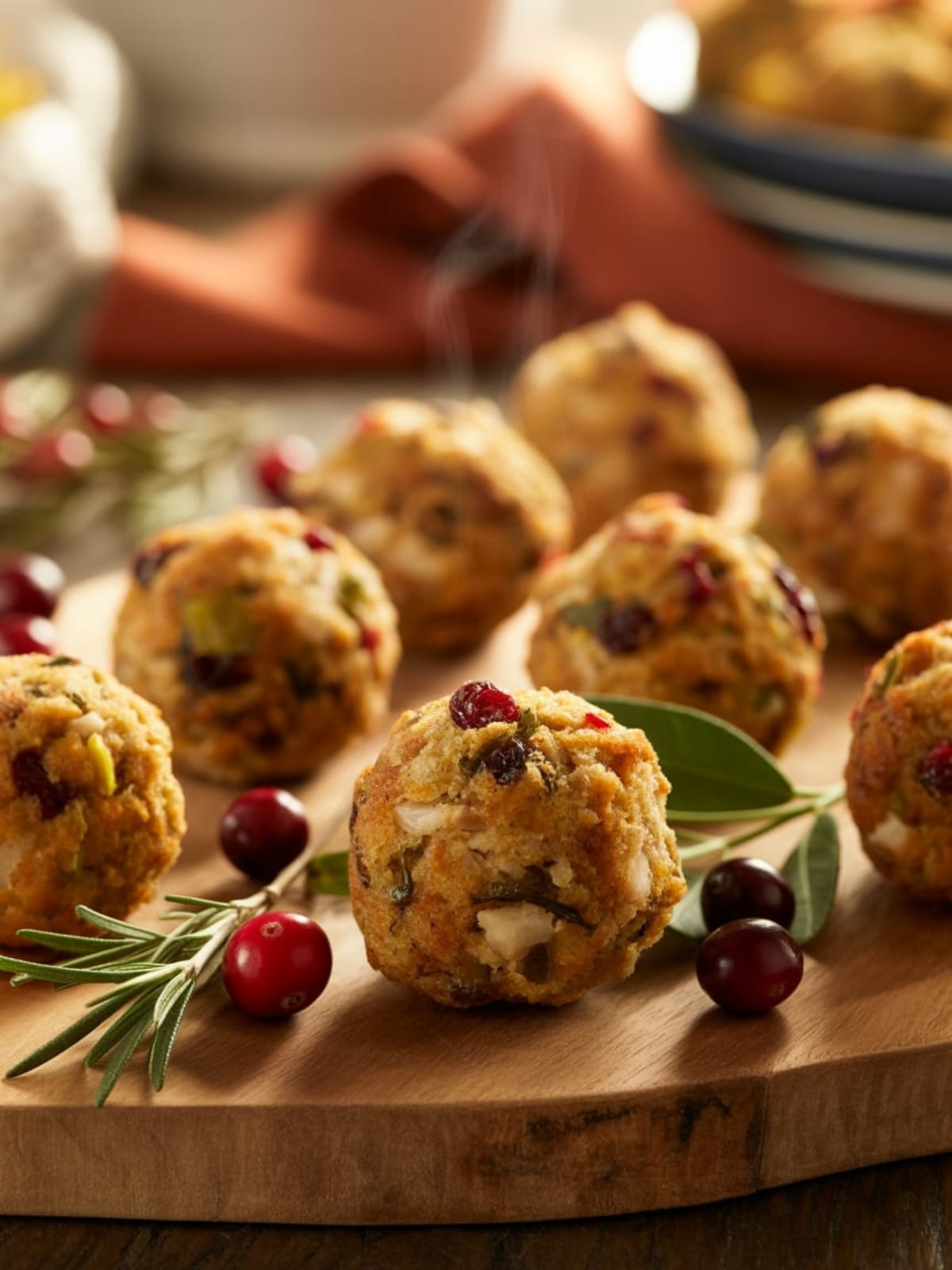 Cranberry & Turkey Stuffing Balls