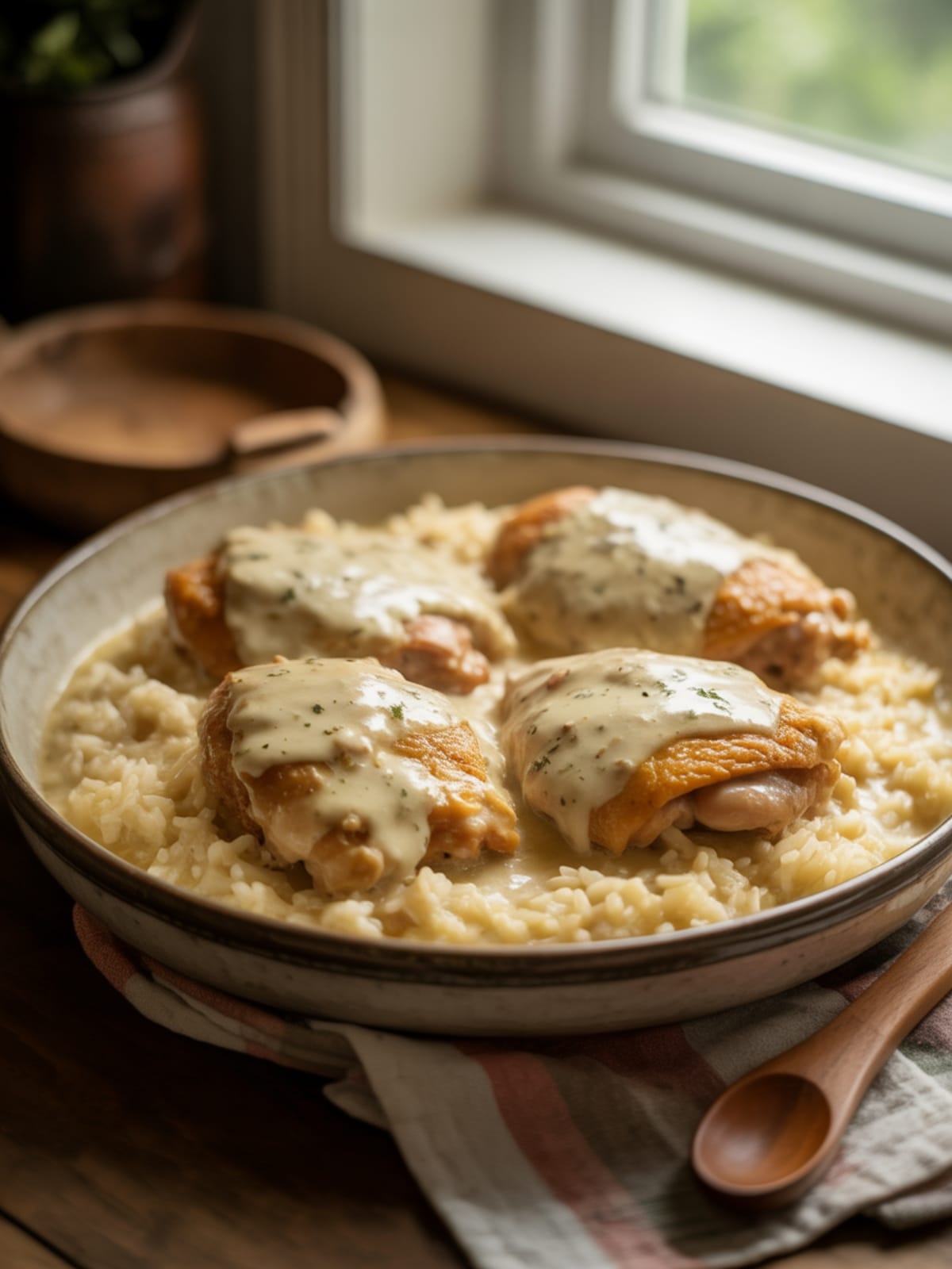 Creamy Chicken and Rice Easy Comfort Dinner