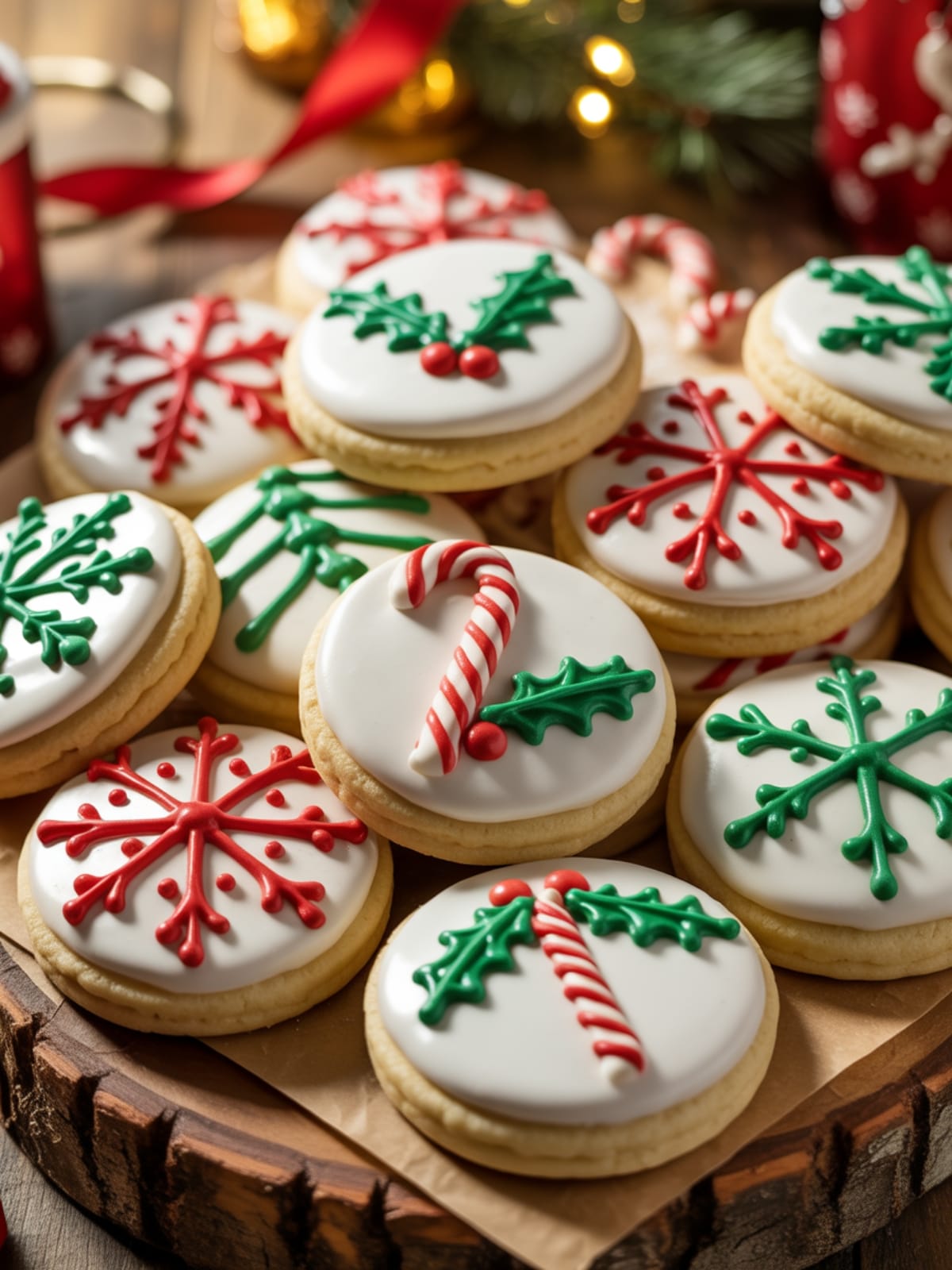Crumble Christmas Sugar Cookies