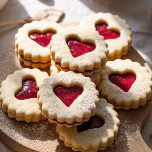 Easy Raspberry Linzer Cookies