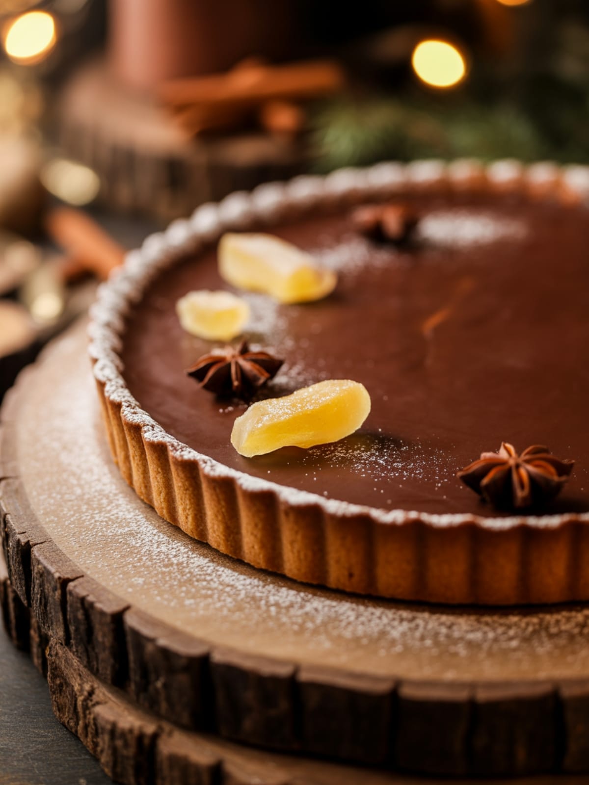 Gingerbread Chocolate Tart Recipe